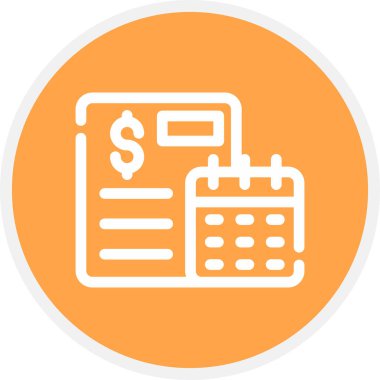 Yıllık Satış Raporu Satışları Çemberi Basit Simge, Vektör Resimleri