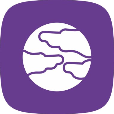 Mars Basit Simgesi, Vektör İllüstrasyonu