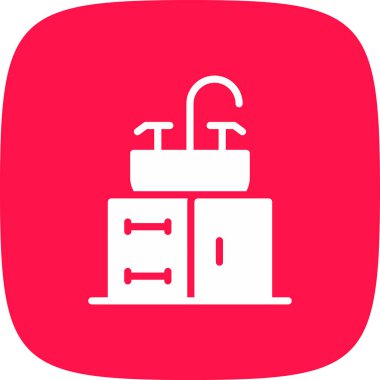 Kabine basit simgesi, vektör illüstrasyonu