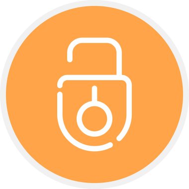 Satır Çemberi Basit Simgesi, Vektör Resmini Aç