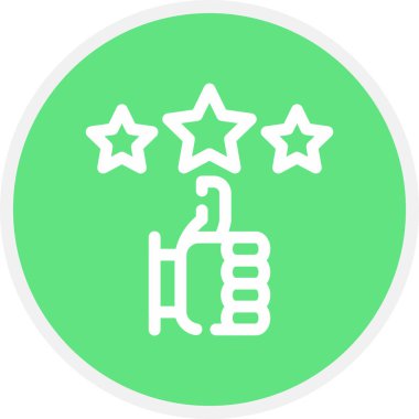 Rate Satır Çemberi Basit Simge, Vektör Resimleri Al