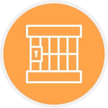 Kafes Satırı Çemberi Basit Simge, Vektör Resimleri