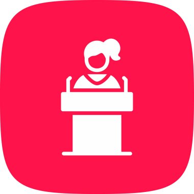 Politikacı Simge, Vektör İllüstrasyonu