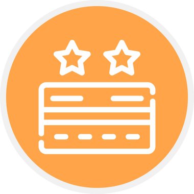 Puan Kartı Çizgisi Çemberi Basit Simge, Vektör Resimleri