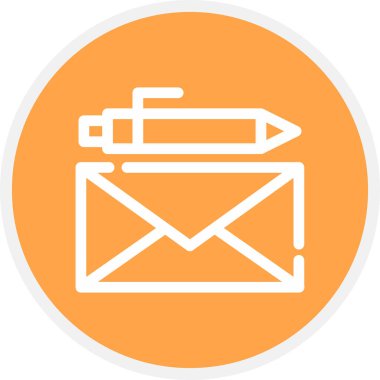 Satır Çemberi Basit Simgesi, Vektör Resmini İmzala