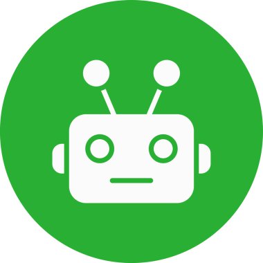 robot ikon vektör illüstrasyonu.