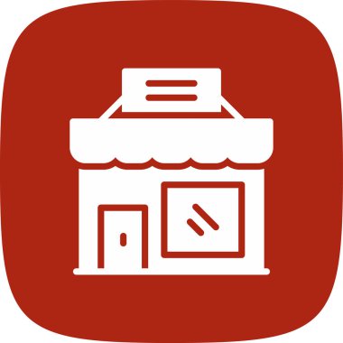 Cafe Simgesi, Vektör İllüstrasyonu