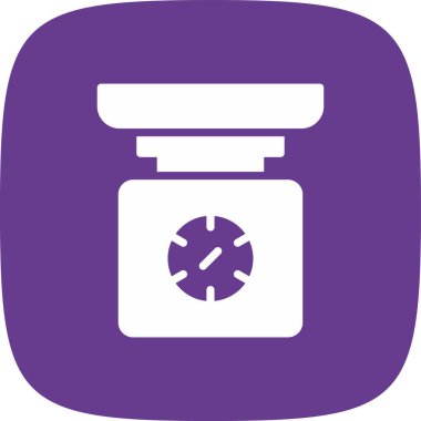 ağırlık ölçekli basit simge, vektör illüstrasyonu