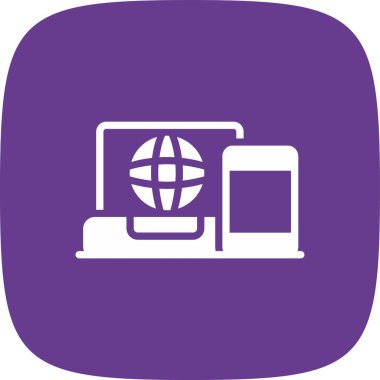 Çoklu Platform Basit Simge, Vektör İllüstrasyonu