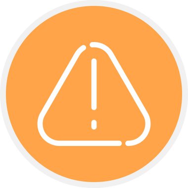 Uyarı Satırı Çemberi Basit Simge, Vektör Resimleri