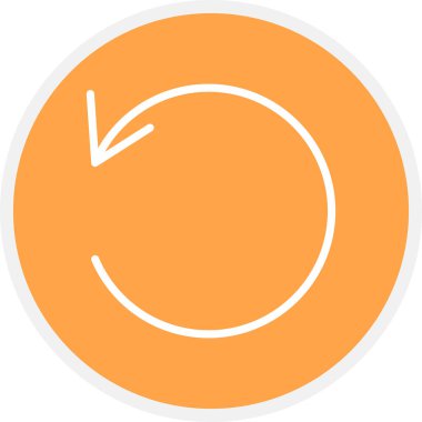 Satırı Tazele Çemberi Basit Simge, Vektör Resimleri