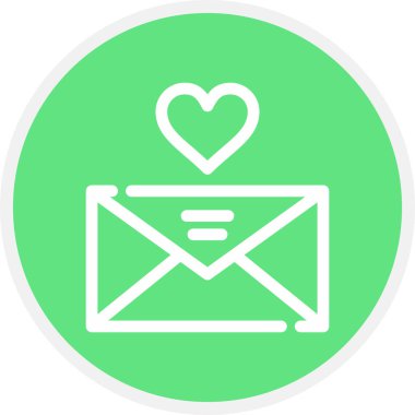 Harf Satırı Çemberi Basit Simge, Vektör İllüstrasyonu