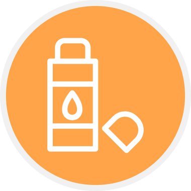 Yapıştırıcı Çizgisi Çemberi Basit Simge, Vektör Resimleri