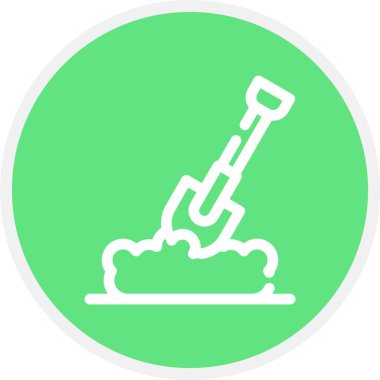 Satır Çemberini Göm Basit Simge, Vektör İllüstrasyonu