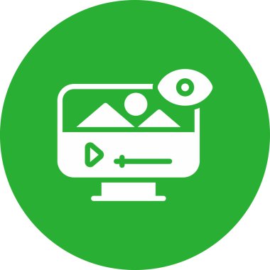 Kamera. Web simgesi basit illüstrasyon