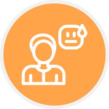 Uygunsuz Satır Çemberi Basit Simge, Vektör Resimleri