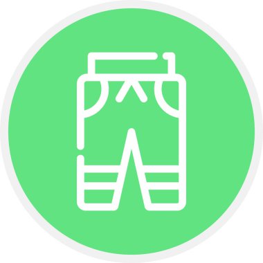 Kayak Çizgisi Çemberi Basit Simge, Vektör Resimleri