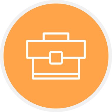 Poşet Hattı Çemberi Basit Simge, Vektör İllüstrasyonu