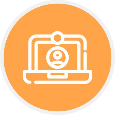 Canlı Sohbet Hattı Çemberi Basit Simge, Vektör Resimleri