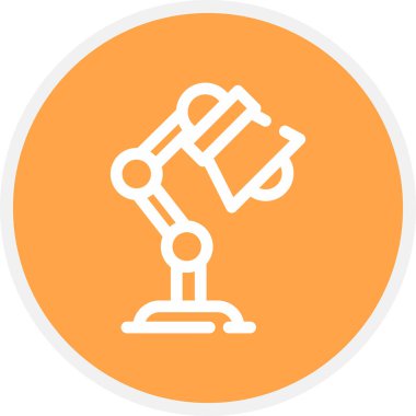 Tablo Işık Çizgisi Çemberi Basit Simge, Vektör Resimleri