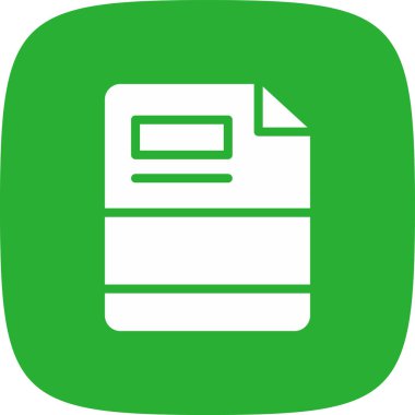 NITF Basit Simge, Vektör İllüstrasyonu