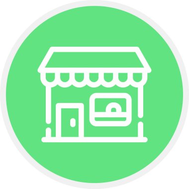 Fırın Hattı Çemberi Basit Simge, Vektör İllüstrasyonu