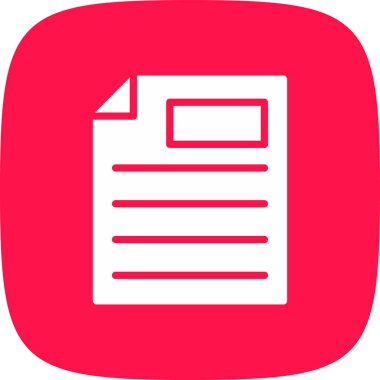 Dosya basit simgesi, vektör illüstrasyonu