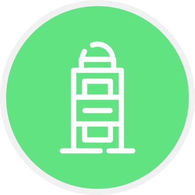 Deodorant Çizgisi Çemberi Basit Simge, Vektör Resimleri