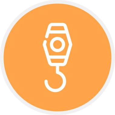 Kanca Satırı Çemberi Basit Simge, Vektör Resimleri