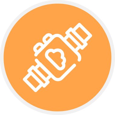 Hava Durumu Çizgisi Çemberi Basit Simge, Vektör Resimleri