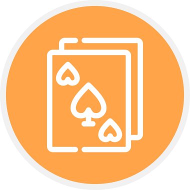 Kumar Çizgisi Çemberi Basit Simge, Vektör İllüstrasyonu