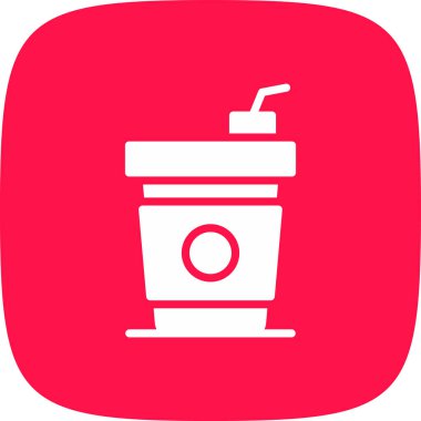 Kahve Kupası basit kutsal kişilerin resmi, vektör çizim