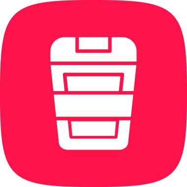 Çöp Kutusunu Geri Dönüşüm Simgesi, Vektör İllüstrasyonu