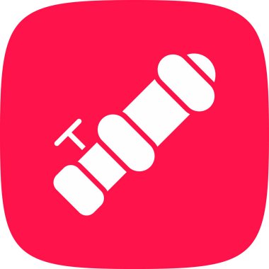 Teleskop basit simgesi, vektör çizim