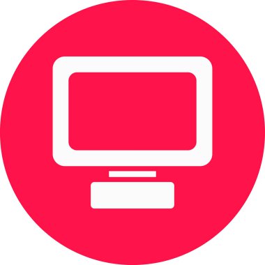 Bilgisayar. Web simgesi basit illüstrasyon