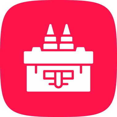 Mühimmat Basit Simgesi, Vektör İllüstrasyonu