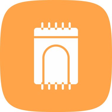 Dua Halısı Basit Simge, Vektör İllüstrasyonu