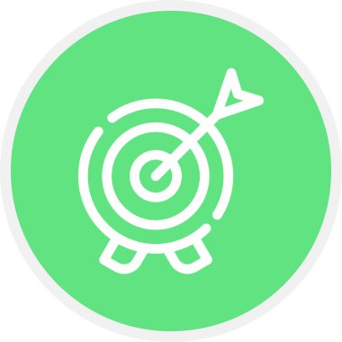 Hedef Satır Çemberi Basit Simge, Vektör Resimleri