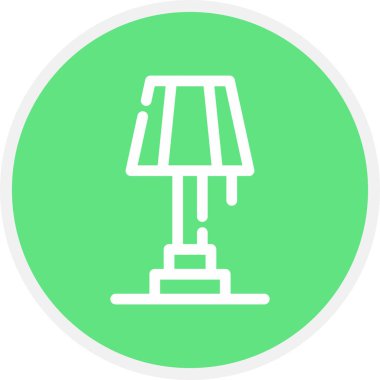 Lamba Hattı Çemberi Basit Simge, Vektör İllüstrasyonu