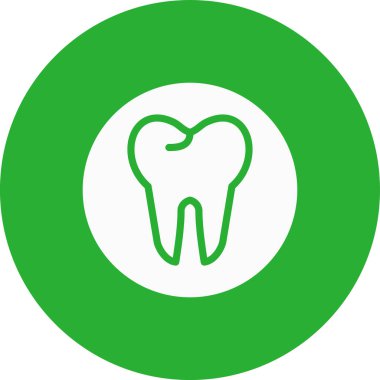 Diş. Web simgesi basit illüstrasyon