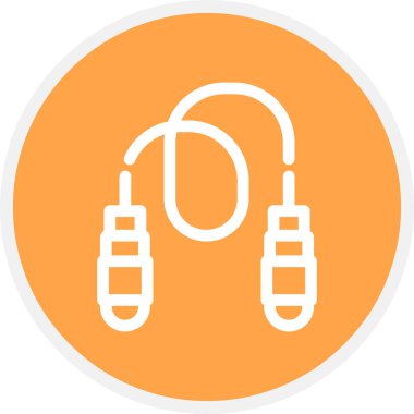 Atlama İpi Çemberi Basit Simge, Vektör Resimleri