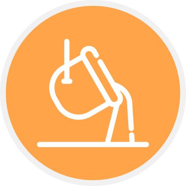 Metalürji Çizgisi Çemberi Basit Simge, Vektör Resimleri