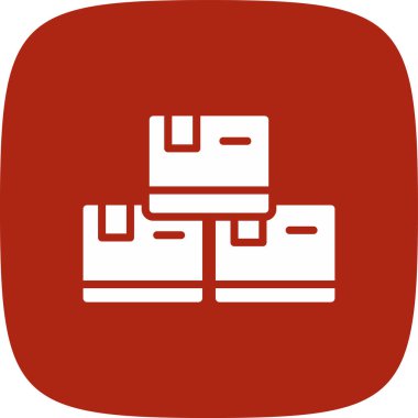 Stock Basit Simgesi, Vektör İllüstrasyonu