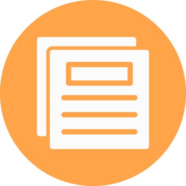 gazete vektör simgesi modern basit illüstrasyon