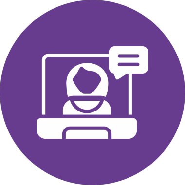 Sohbet simgesi vektör illüstrasyonu