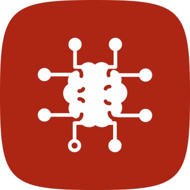 Nörogörüntüleme Basit Simge, Vektör İllüstrasyonu