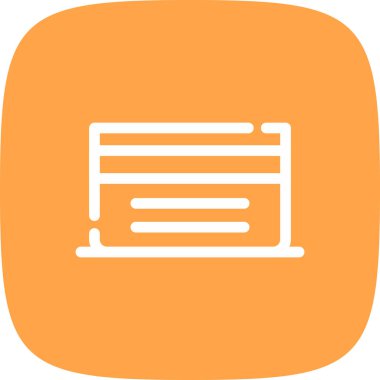 Sayfa basit simgesini, vektör çizim