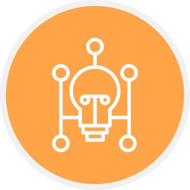 Satır Çemberi Basit Simgesi, Vektör Resmini Paylaş