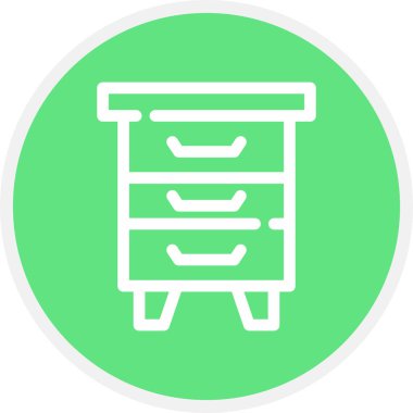 Yatak başucu Tablosu Çemberi Basit Simge, Vektör Resimleri