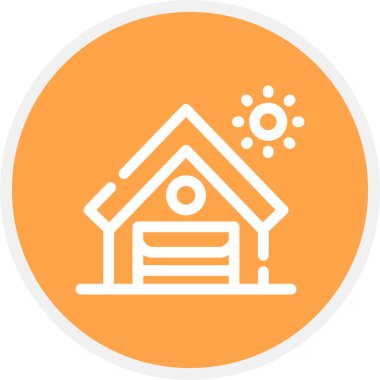 Depo Hattı Çemberi Basit Simge, Vektör Resimleri